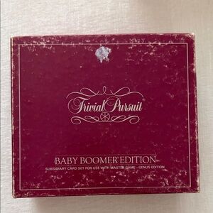 Trivial Pursuit Baby Boomer Edition Card Game - Maroon